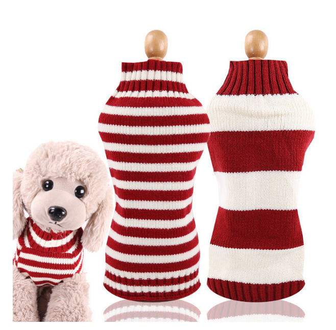 New /winter Wool Dog Sweater Simple Twisted Rope Elasticity Knitting Sweater for Medium and Big Pets Supplies Dogs Accessories