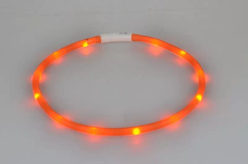 Collar luminoso para mascotas Collar para mascotas Carga USB Collar luminoso para perros Diy Collar de cuello LED Collar seguro para pasear perros