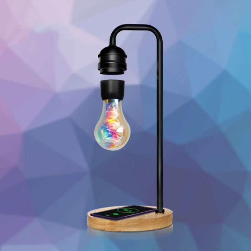 Lampe à lévitation magnétique créative ampoule LED flottante pour cadeau d'anniversaire lampe lumineuse pour chambre décoration de bureau à domicile