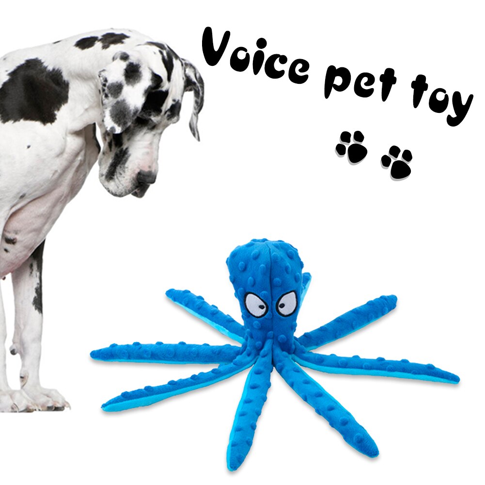 Juguete interactivo para perros con sonido de dibujos animados, peluche chirriante 