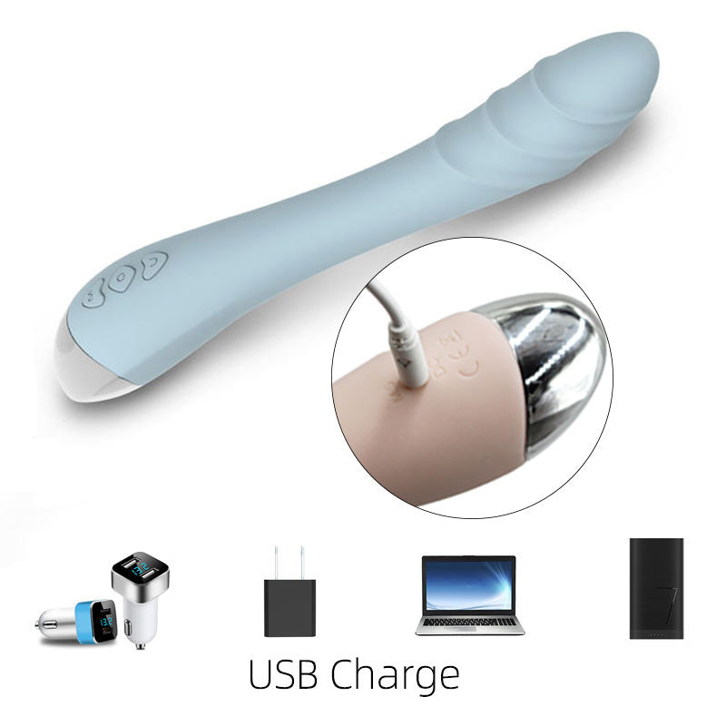 Potente juguete sexual de masturbación con carga USB Silver Fox para mujer 