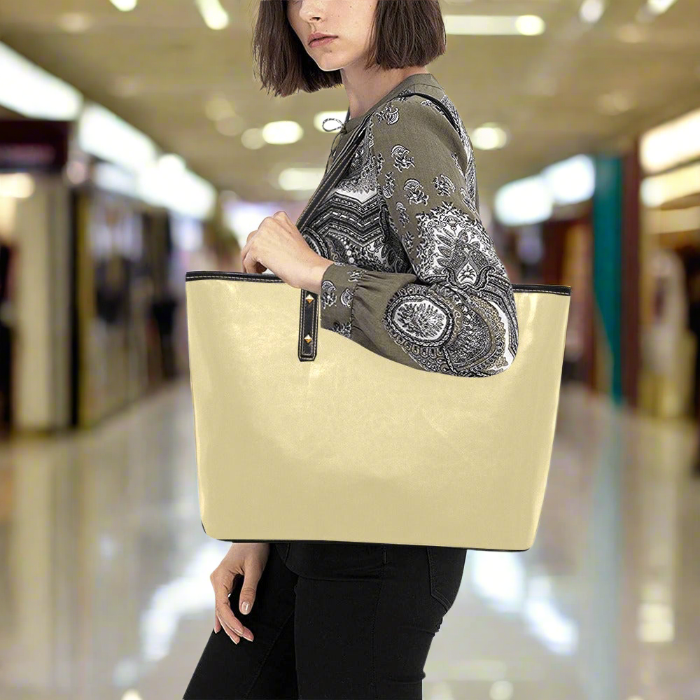 QREATRZ PU Leather Tote Bag