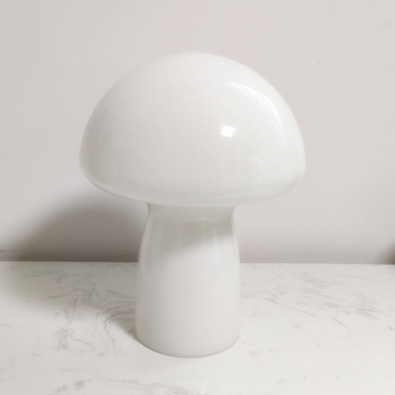 Table Lamp Ins, Blogger Orange Glass Mushroom Lamp, Home Stay Decoration Atmosphere Lamp, Bedroom Bedside Lamp