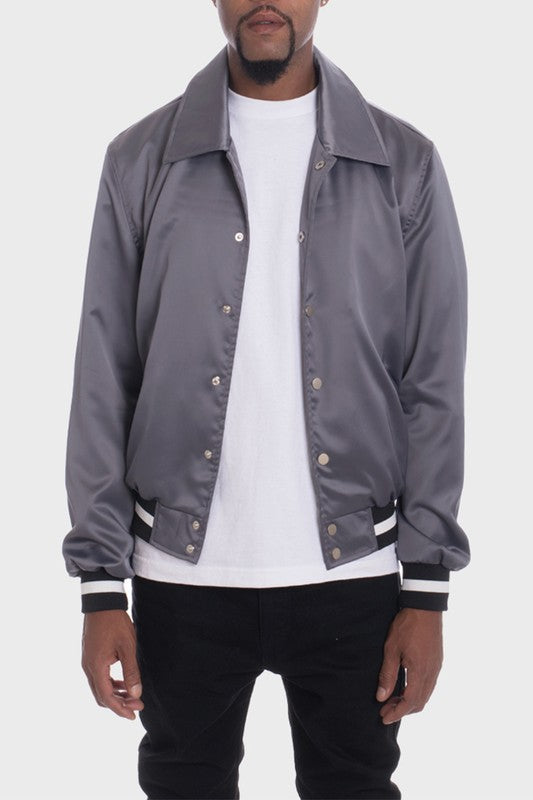 Veste Bomber en Satin de Luxe