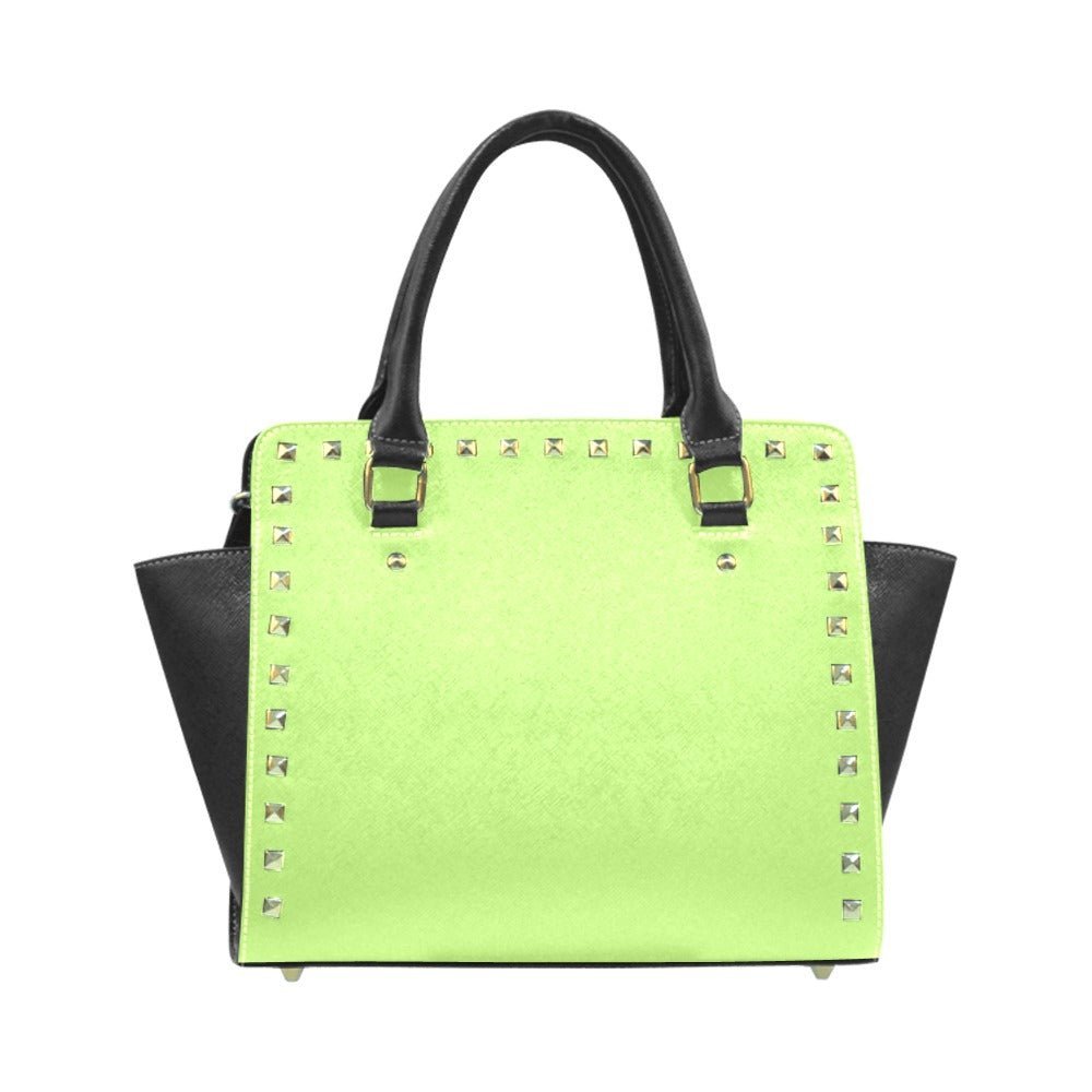 10 TOES DOWN Rivet Shoulder Handbag - Qreatrz Fashion and Design LLC