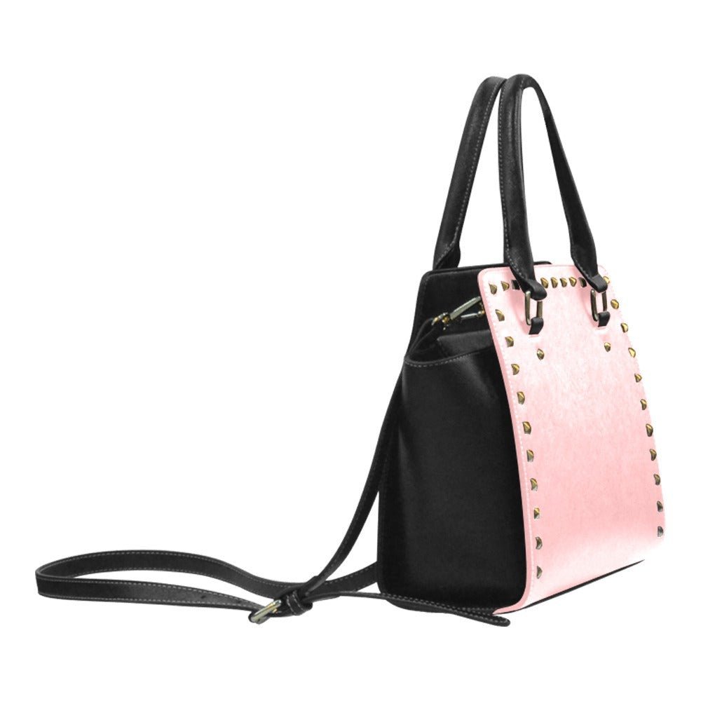 10 TOES DOWN Rivet Shoulder Handbag - Qreatrz Fashion and Design LLC