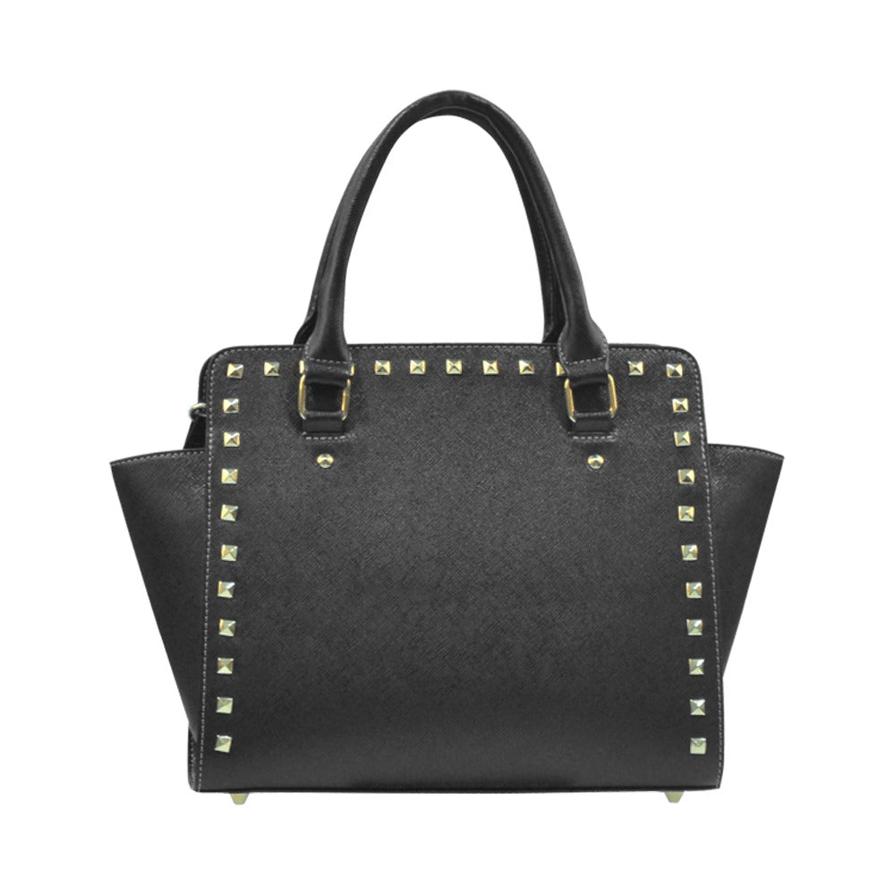 10 TOES DOWN Rivet Shoulder Handbag - Qreatrz Fashion and Design LLC