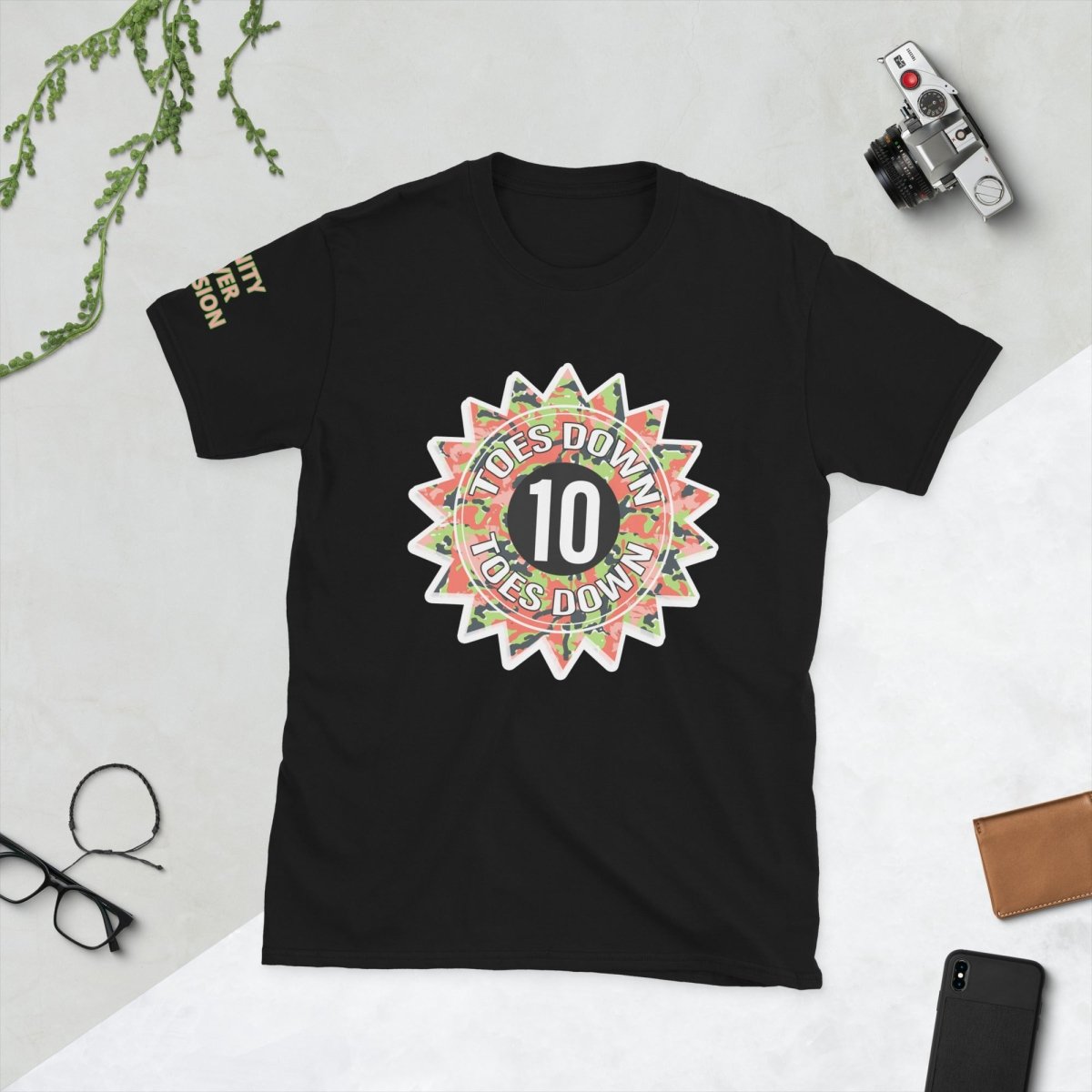 10 TOES DOWN Short - Sleeve Unisex T-Shirt - Qreatrz Fashion and Design LLC