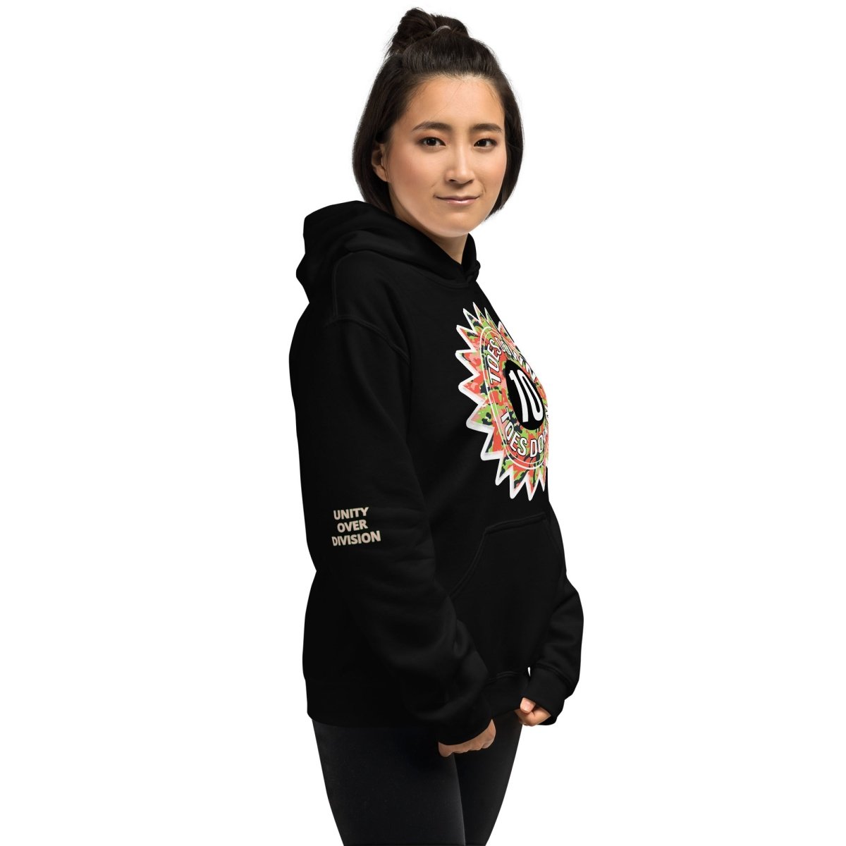 10 TOES DOWN UNITY OVER DIVISION Unisex Hoodie - Qreatrz Fashion and Design LLC