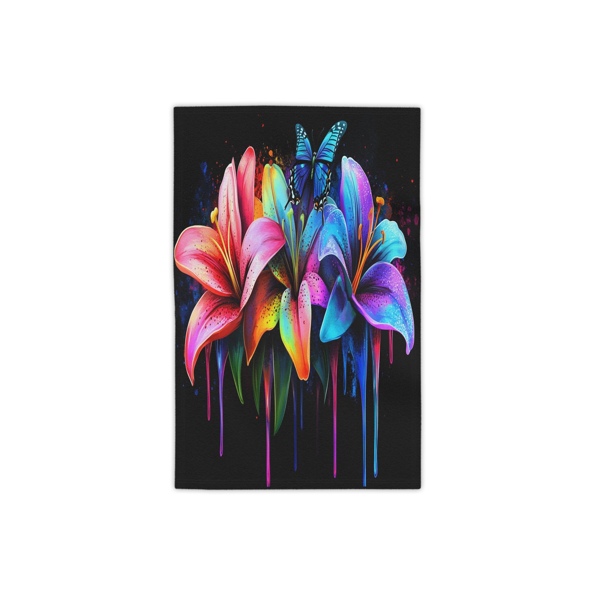 Neon Nights Beach Towels