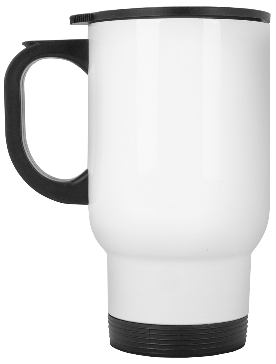 Qreativity Block Customizable White Travel Mug