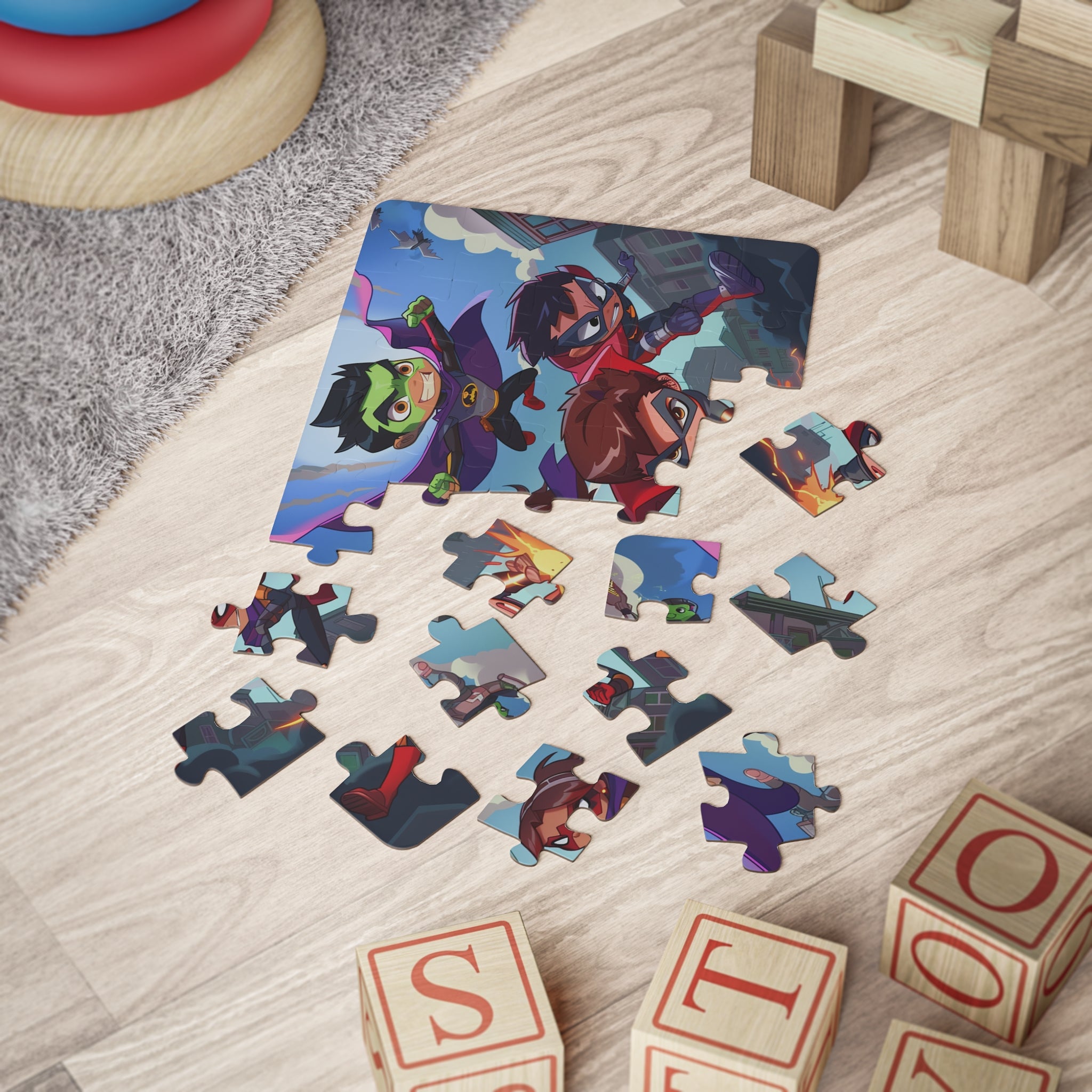 Kids' Superhero Team Puzzle, 30-Piece