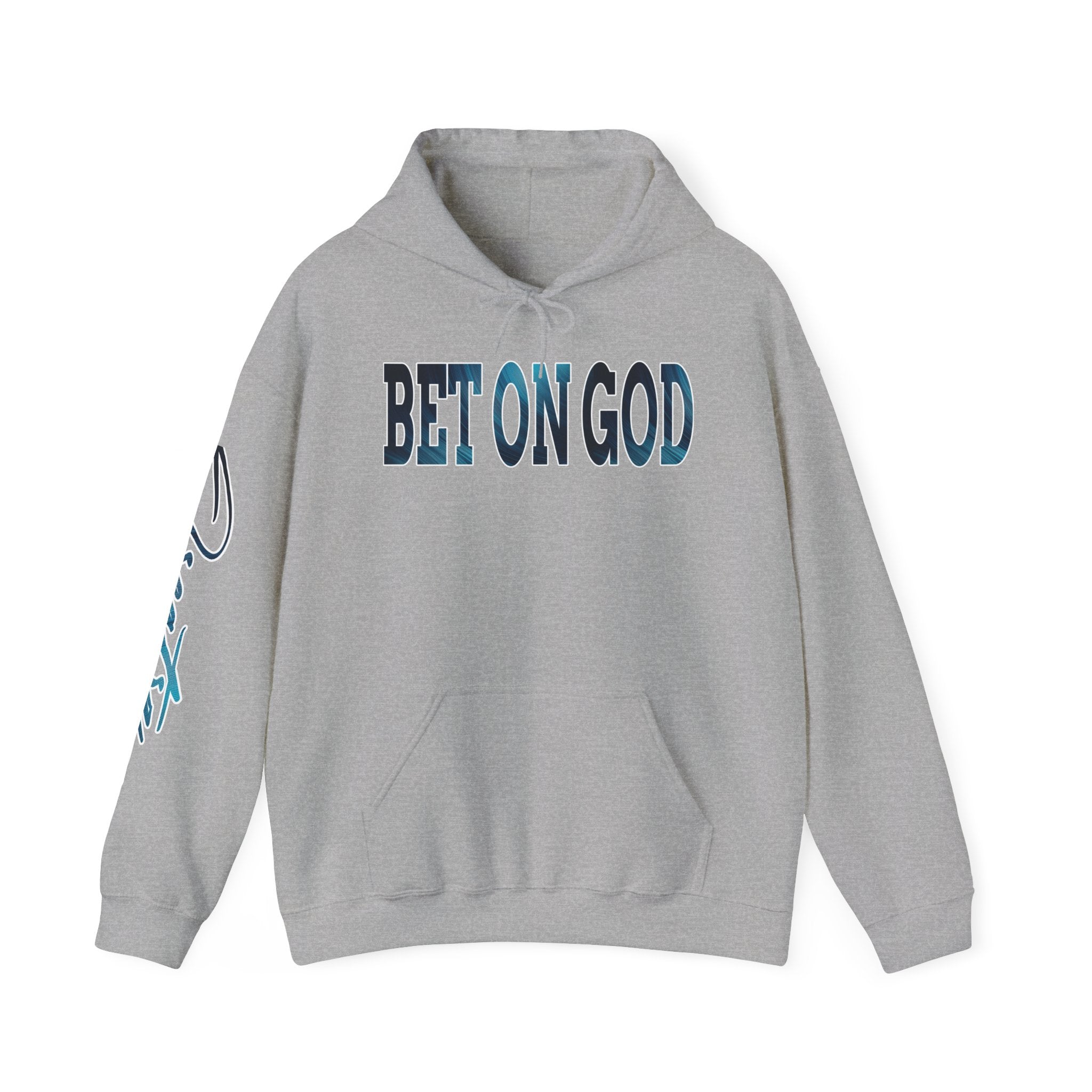 Hooded Sweatshirt - Qreatrz Bet on God Spiritual Crap Table with Scripture Design