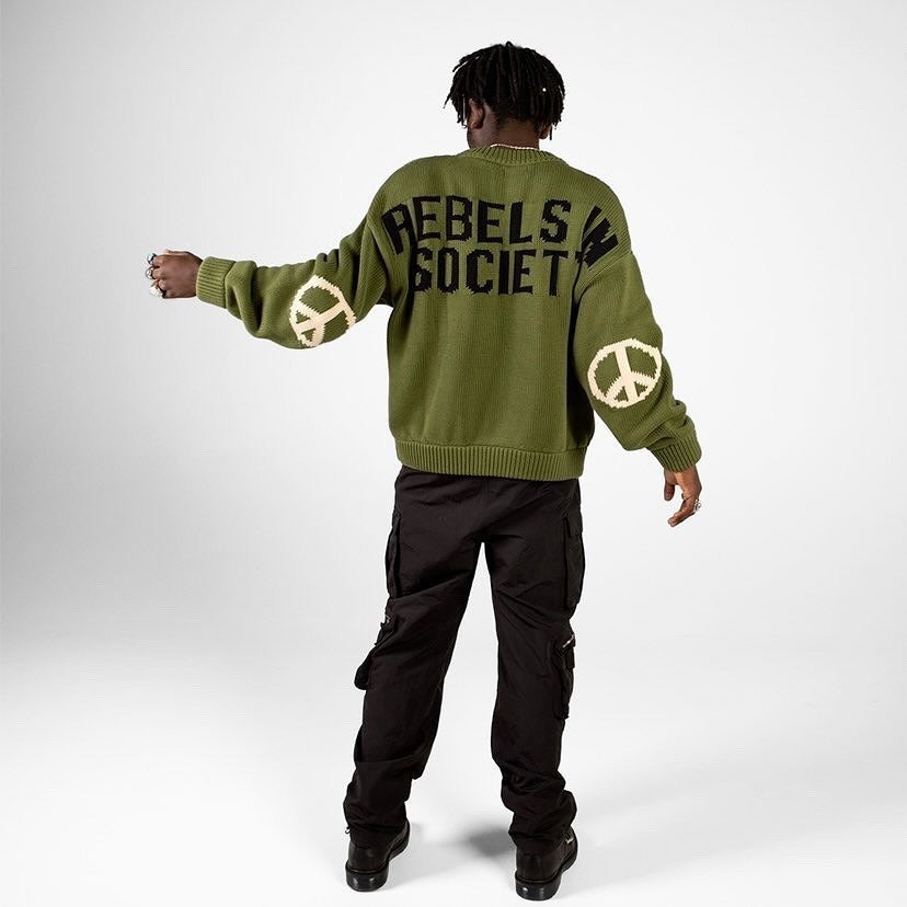 Rebels in Society - Camiseta unisex de cuello redondo de gran tamaño