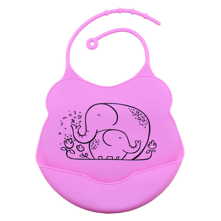 Cartoon silicone bib