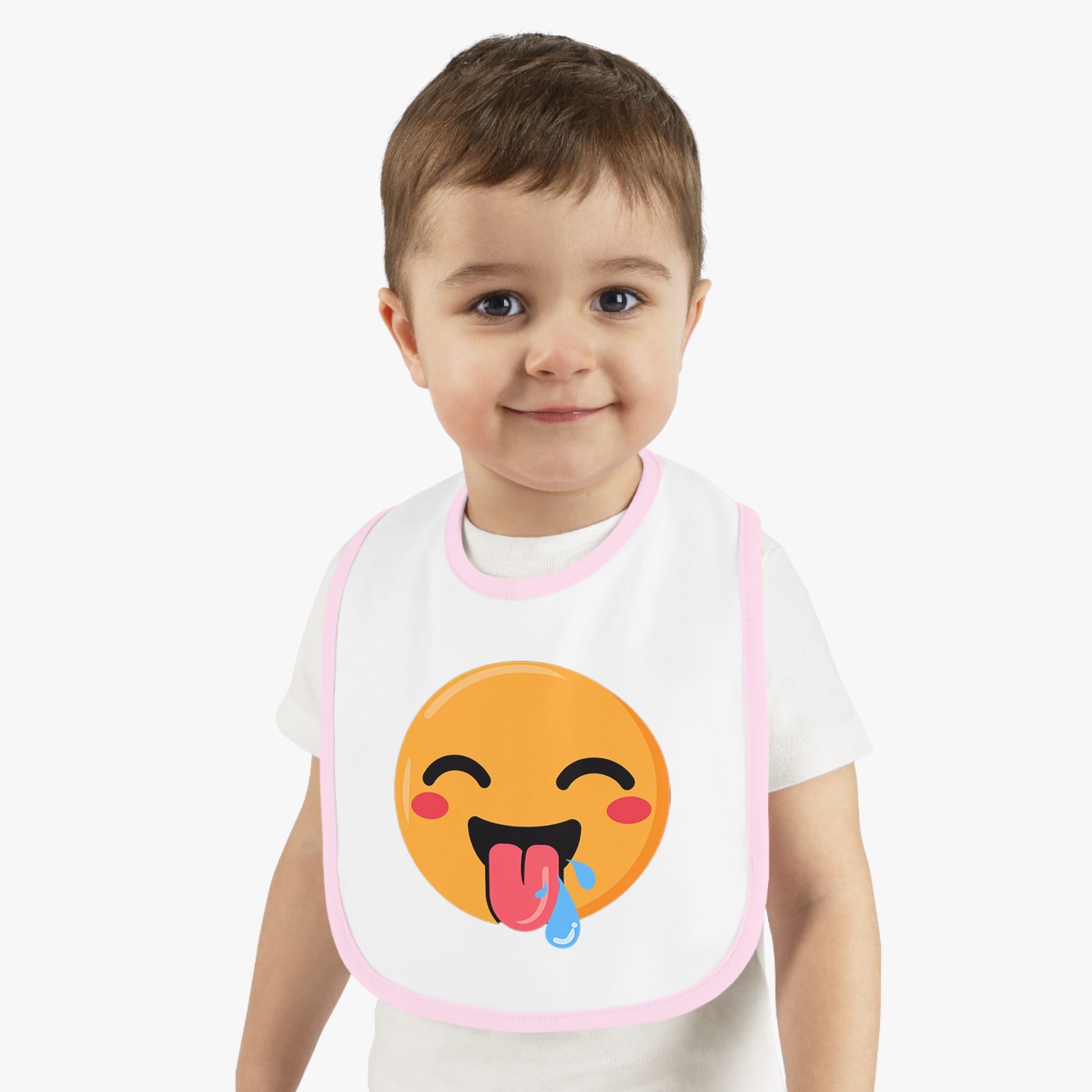 Babero para bebé con emojis de Qreatrz