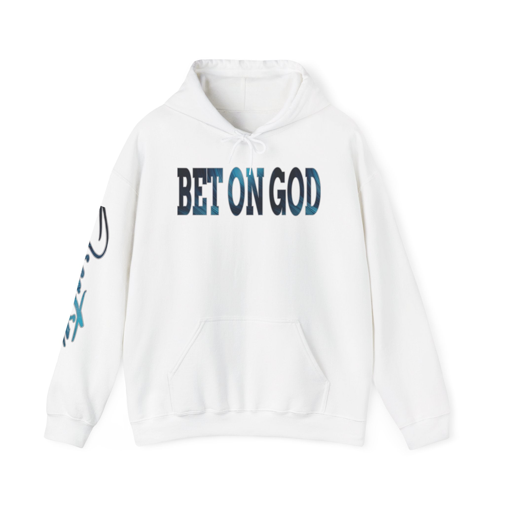 Hooded Sweatshirt - Qreatrz Bet on God Spiritual Crap Table with Scripture Design