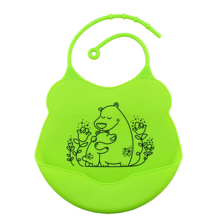 Cartoon silicone bib