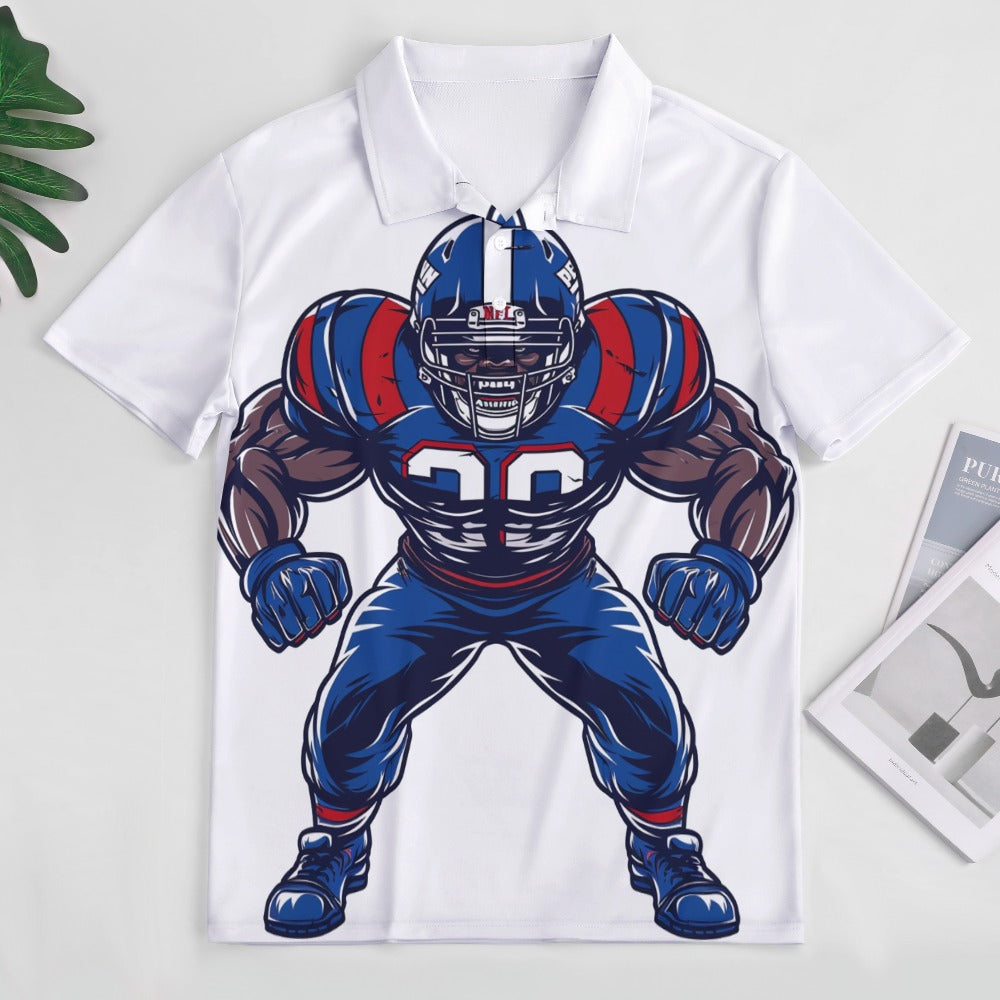 Camiseta tipo polo para fanáticos de la NFL de Qreatrz