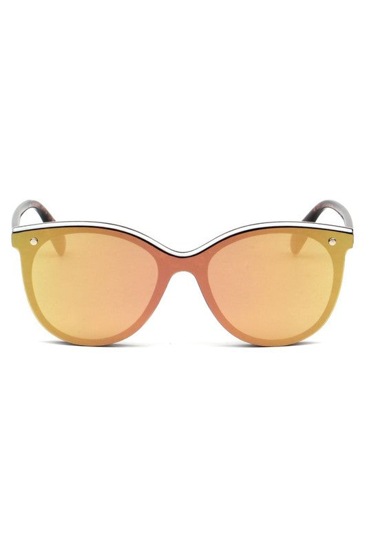 Classic Round Mirrored Fashion Sunglasses