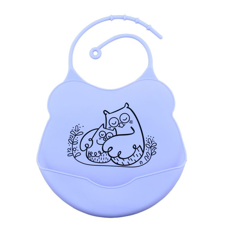 Cartoon silicone bib