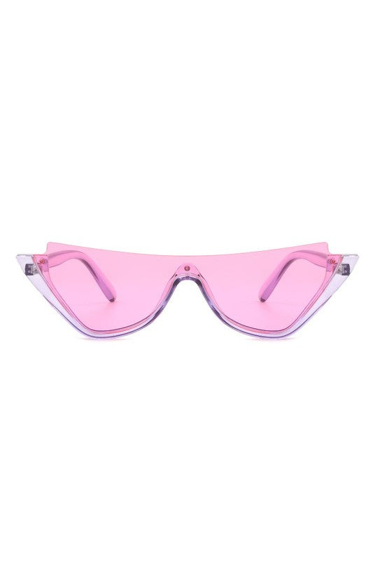 Retro Half Frame Fashion Cat Eye Sunglasses