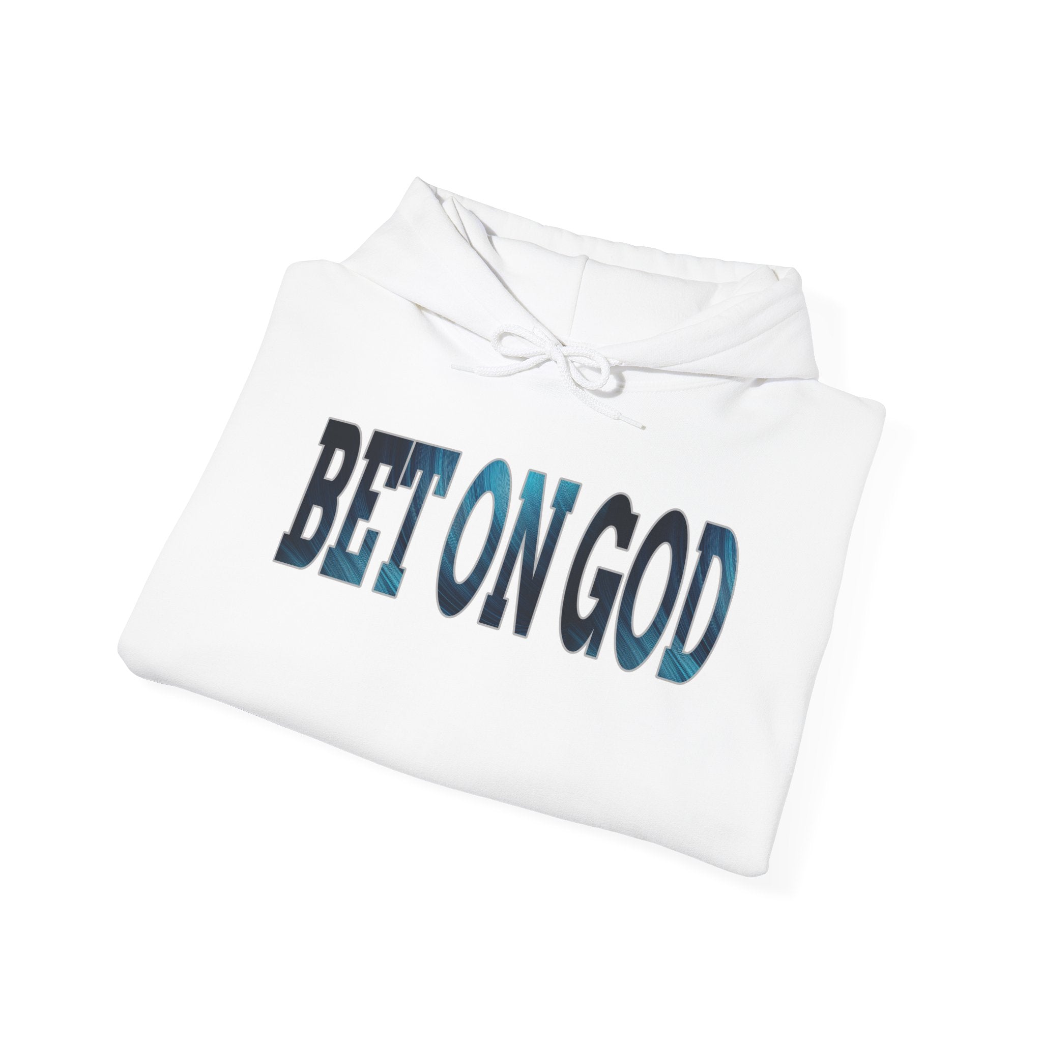 Hooded Sweatshirt - Qreatrz Bet on God Spiritual Crap Table with Scripture Design