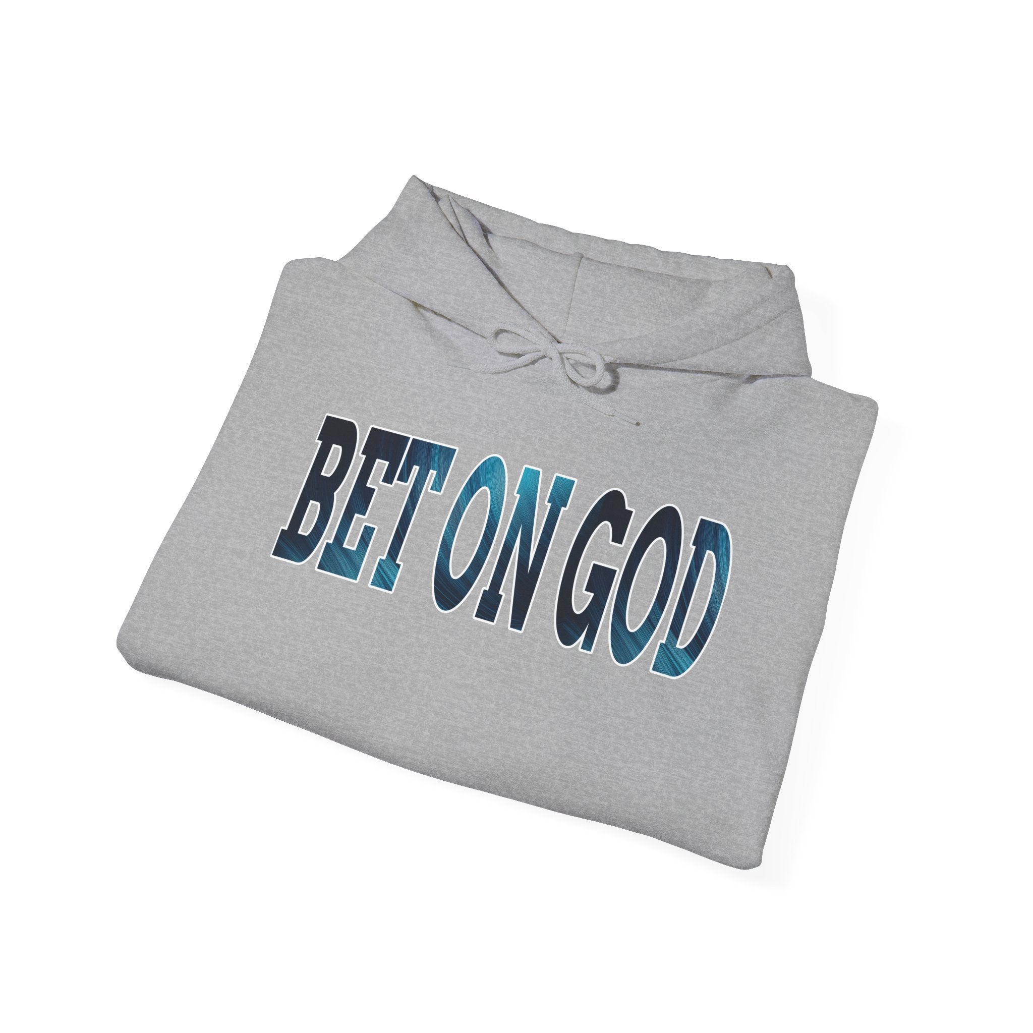 Hooded Sweatshirt - Qreatrz Bet on God Spiritual Crap Table with Scripture Design