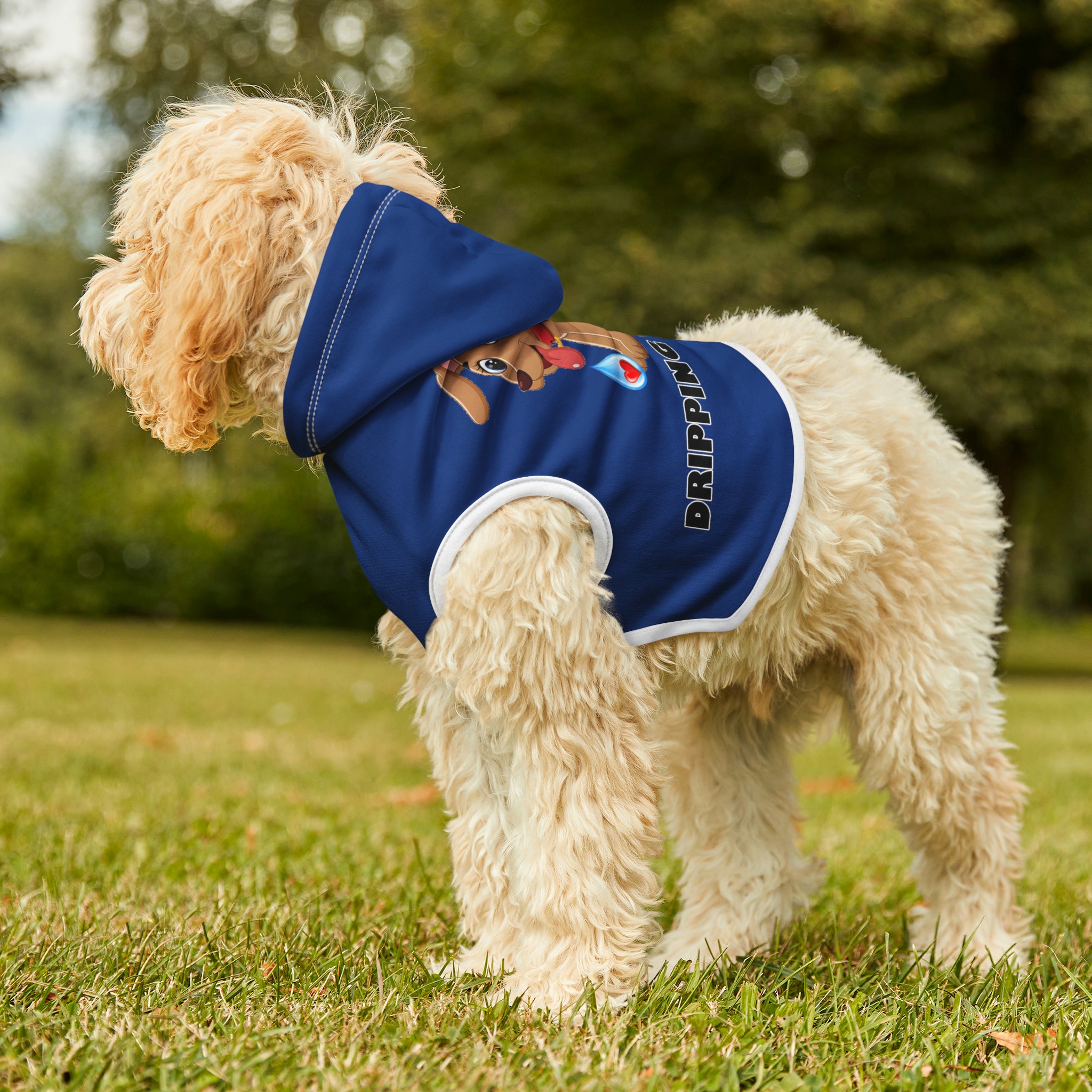 Sudadera con capucha para mascotas Dripping With Love