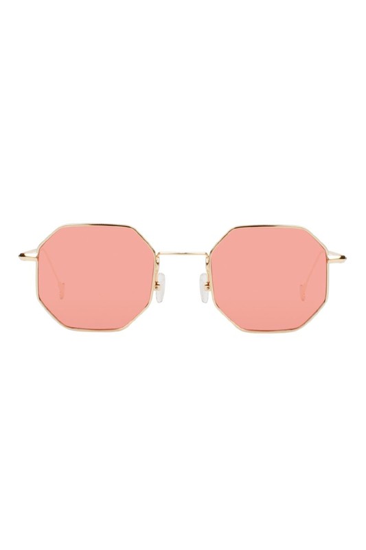 Lunettes de soleil rondes à la mode géométrique