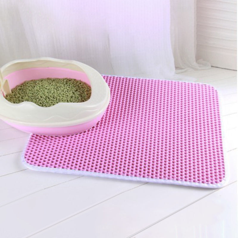 Double Layer EVA Pet Cat Litter Pad Sand Basin Filter Sand Pad Pet Supplies Cat Mat