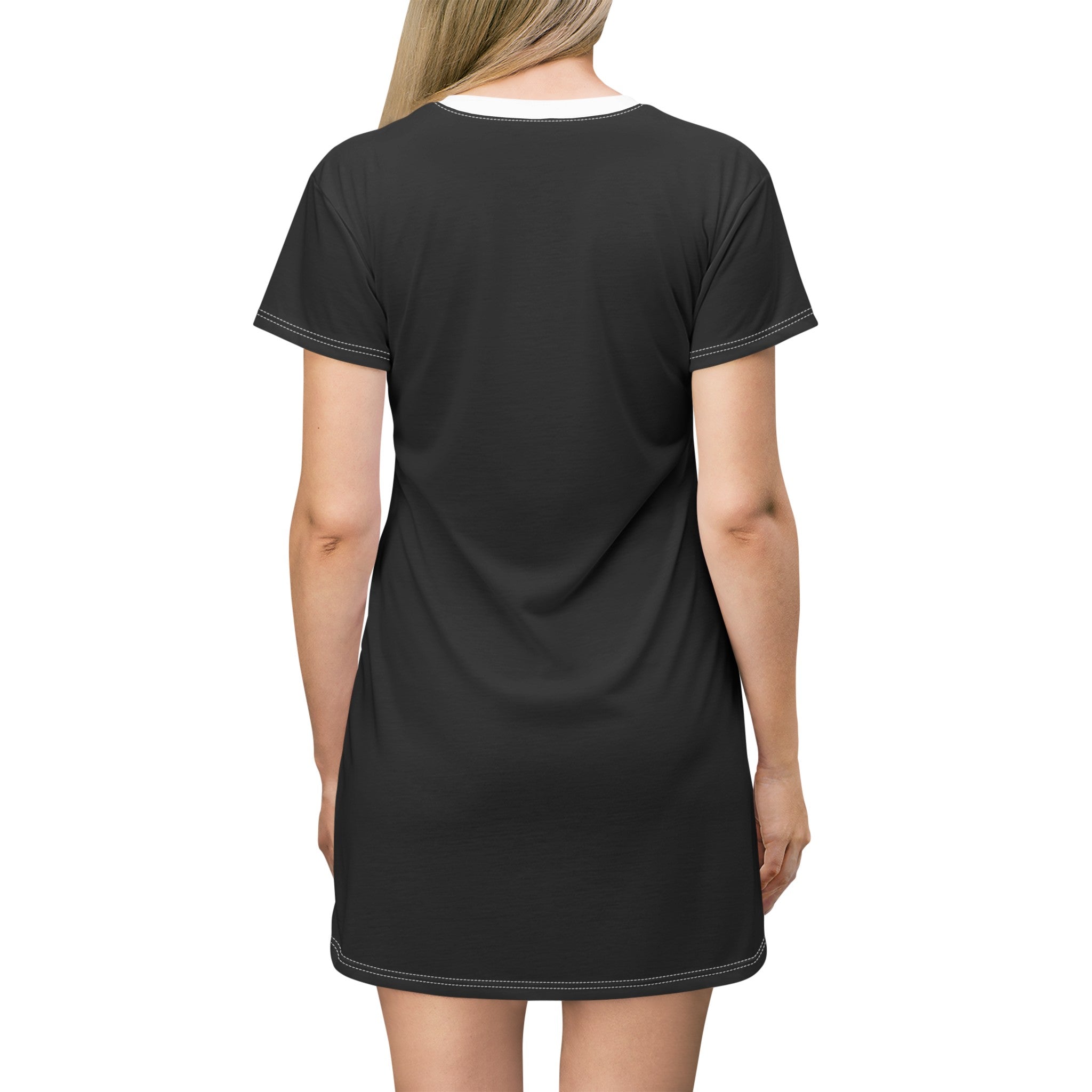 Qreatrz Sun Set Strip T-Shirt Dress