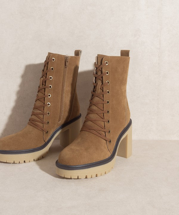 OASIS SOCIETY Jenna - Botas militares con plataforma