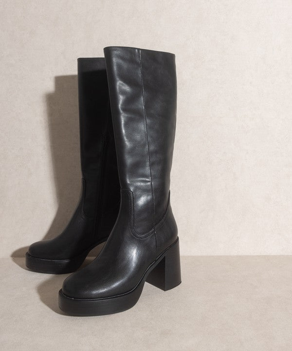 Oasis Society Juniper - Botas de plataforma hasta la rodilla