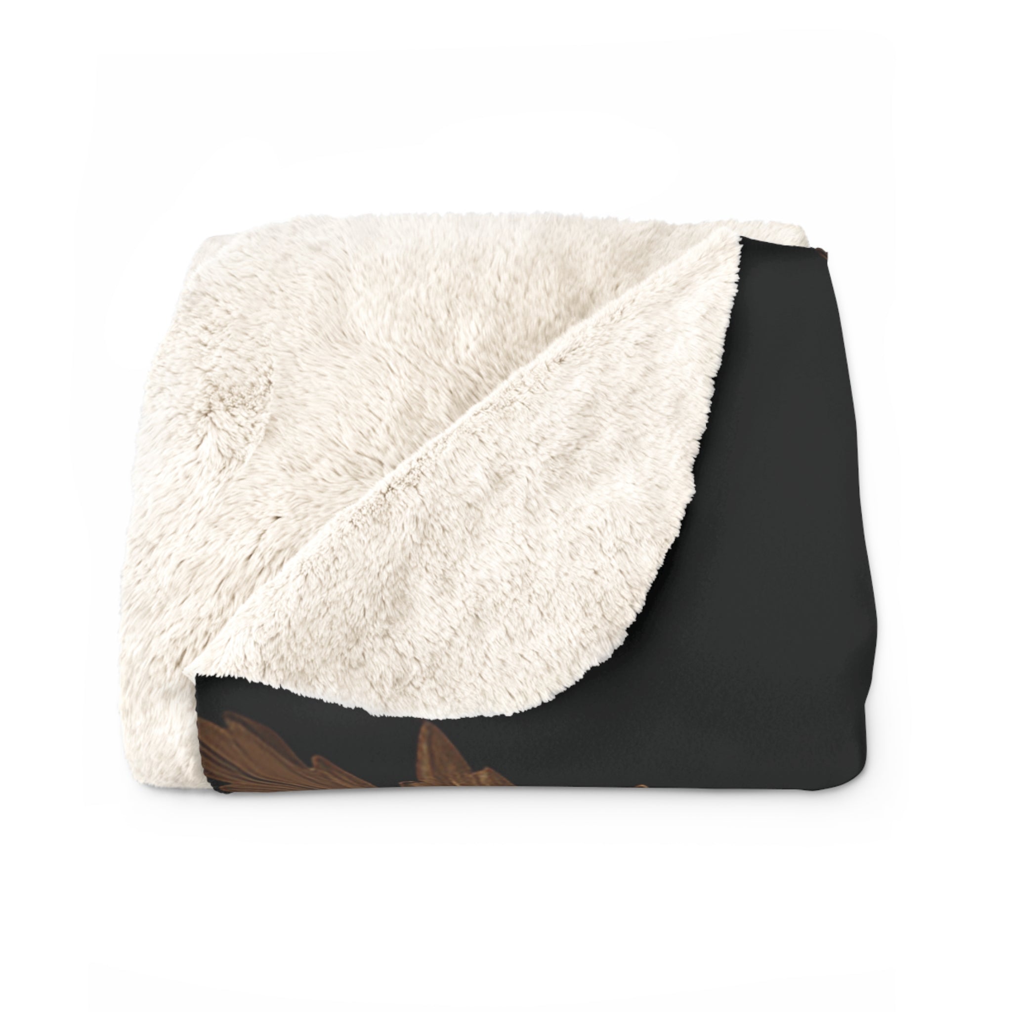 Shimmering in Gold Sherpa Fleece Blanket