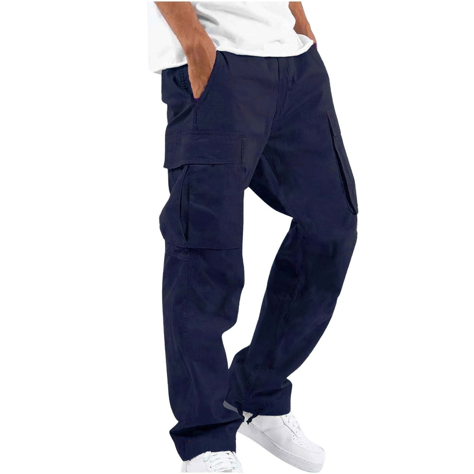 Salopette pour hommes de nouveau style, pantalon décontracté à poches multiples avec cordon de serrage