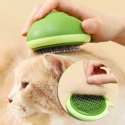 Cepillo para gatos, removedor de pelo, herramienta de limpieza con forma de aguacate para perros, peines para mascotas, cepillo de acero inoxidable, aguja para limpieza y cuidado de mascotas 