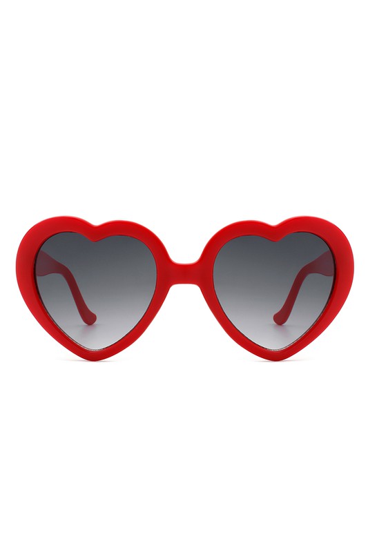 Gafas de sol de moda con forma de corazón y diseño divertido y moderno