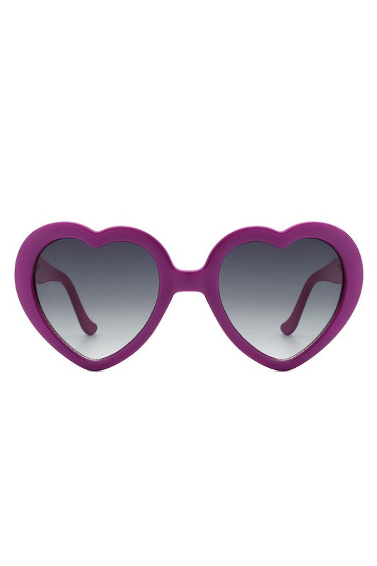 Gafas de sol de moda con forma de corazón y diseño divertido y moderno