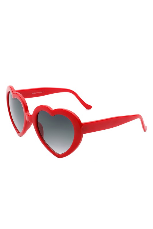 Gafas de sol de moda con forma de corazón y diseño divertido y moderno