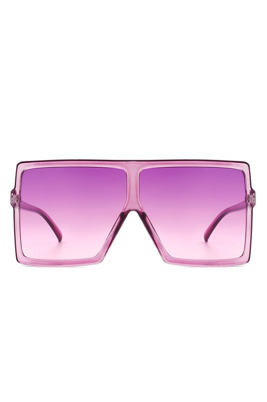 Gafas de sol cuadradas de gran tamaño y tintadas para mujer