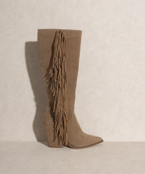 OASIS SOCIETY OUT WEST - Botas con flecos hasta la rodilla