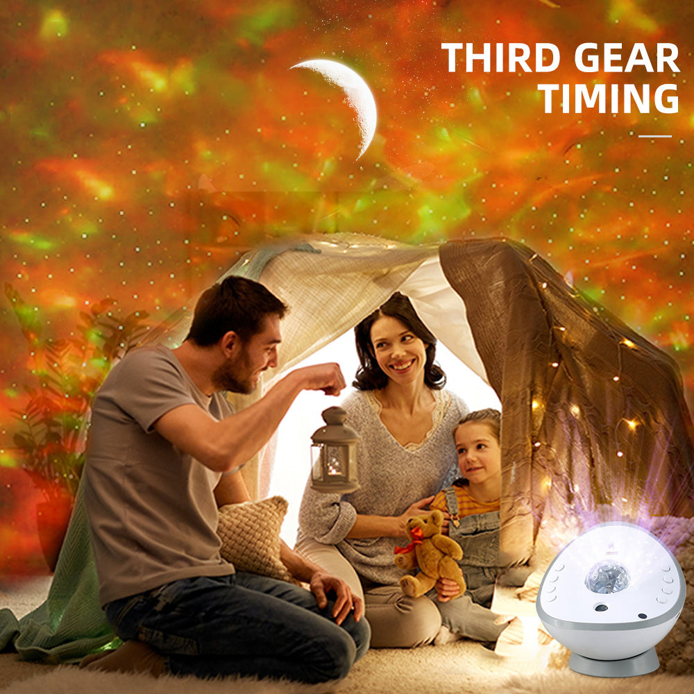 Moon star projection lamp sleep aid speaker bluetooth music aurora atmosphere lamp laser water pattern star lamp