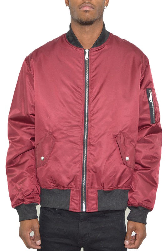 Veste bomber rembourrée unie pour homme Weiv