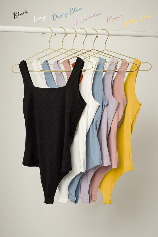 Square Neck Tank Bodysuit