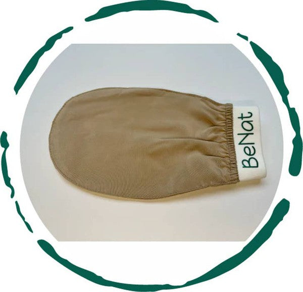 Guantes de baño exfoliantes de seda - Seda cruda