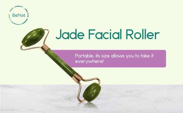 Rodillo facial de jade