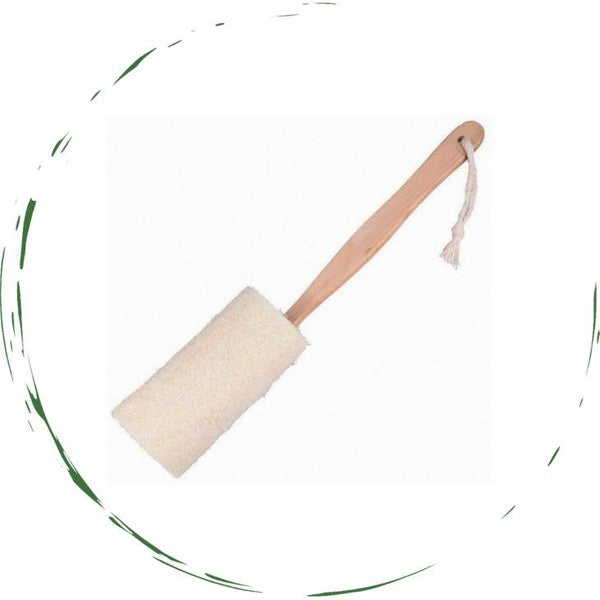 Brosse de bain en luffa naturel / exfoliante