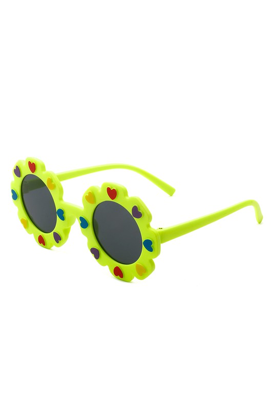 Gafas de sol redondas con forma de corazón para niños