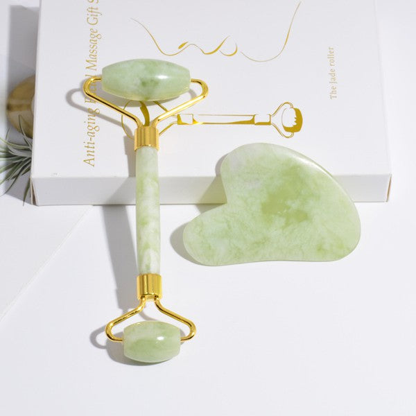 Coffret cadeau rouleau de jade et gua sha